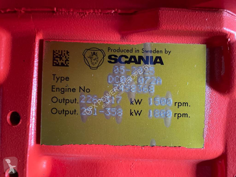 Entreprenørmaskiner Scania DC09 072A - 360 kVA...