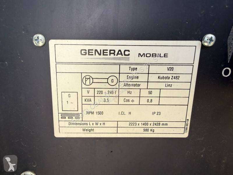 آلة لمواقع البناء Generac MOBILE V20