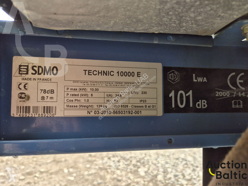 Matériel de chantier SDMO Technic 10000 E