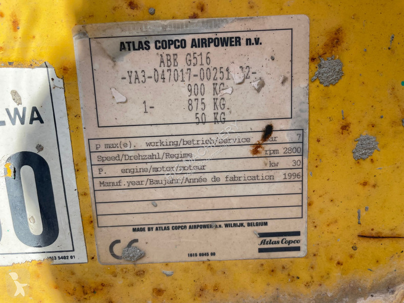 Будівельне обладнання Atlas Copco ABEG516