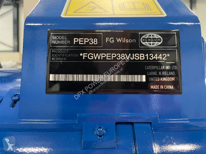 FG Wilson P55-3 - 55 kVA Open Genset -...