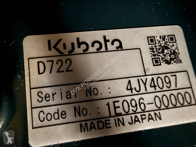 Sprzęt budowlany Kubota D722 - MPS103DE- 10 kVA...