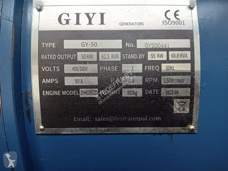 Materiaal voor de bouw  GY50 , 62.5 Kva , New...
