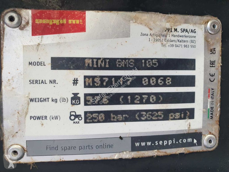 آلة لمواقع البناء  Seppi M. MINI-BMS 105...