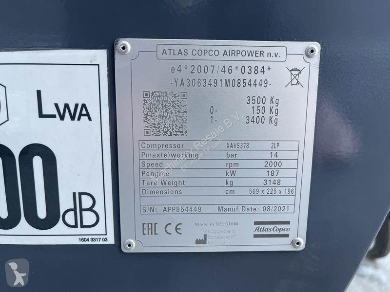 Vägbyggmaterial Atlas Copco XAVS 378 CUD - N