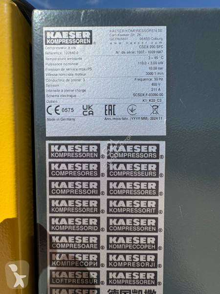 Entreprenørmaskiner Kaeser CSDX 200 SFC...