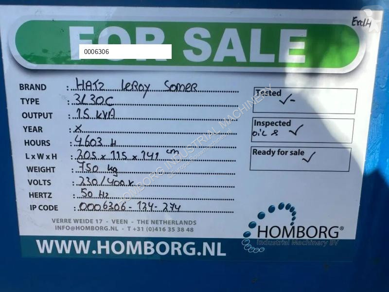 Materiaal voor de bouw Hatz 3L30C Leroy Somer...
