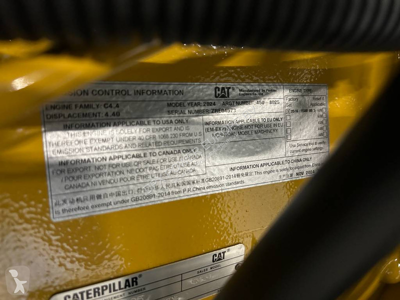 Material de obra Caterpillar DE88E0 - 88 kVA...