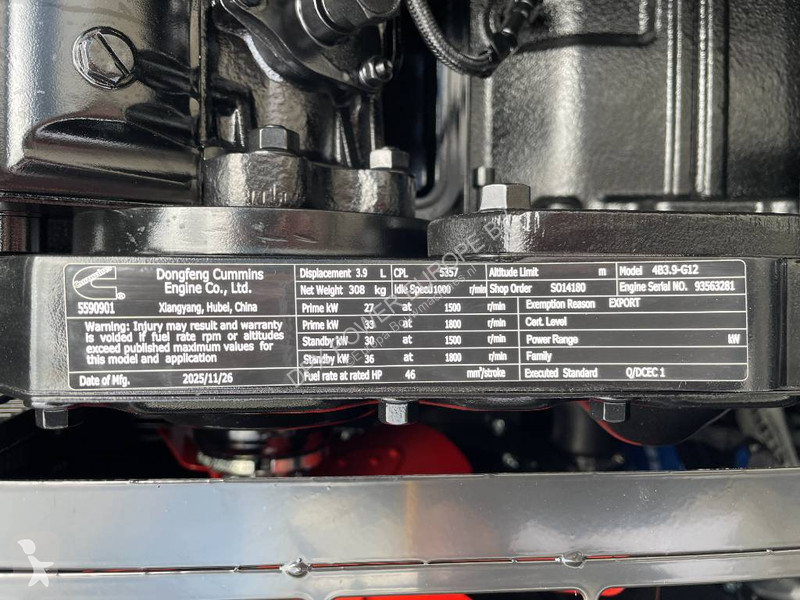 Строительное оборудование Cummins 4B3.9-G12 -...