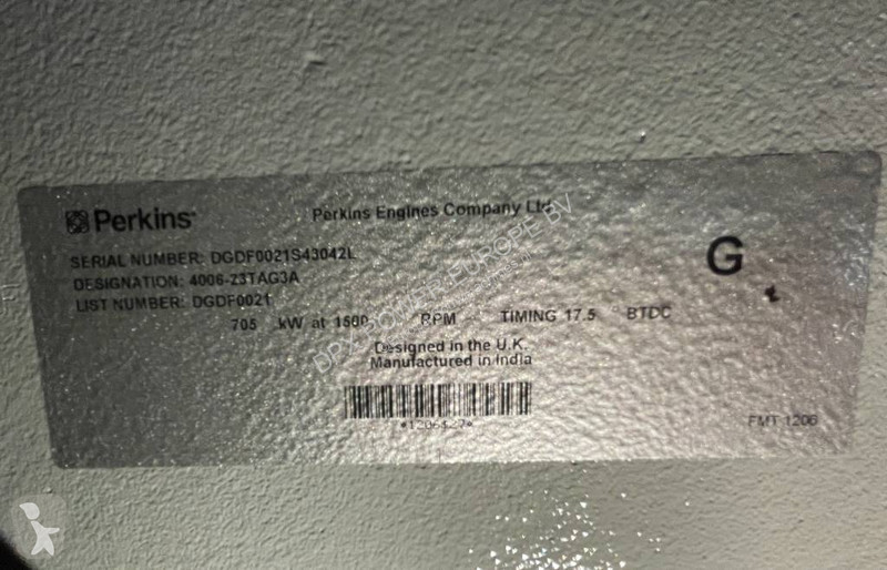Строительное оборудование Perkins 4006-23TAG3A...