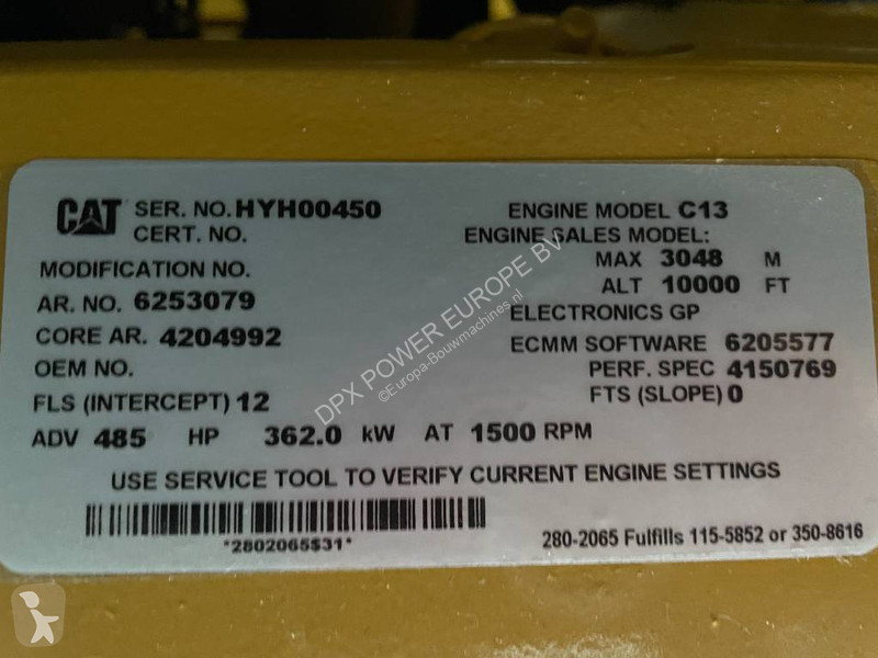 Stavebný stroj Caterpillar DE400E0 - C13 -...