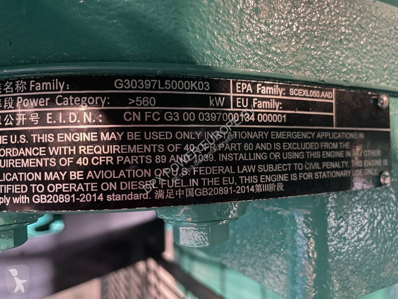 Stavebný stroj Cummins C2250D5E - 2.250 kVA...