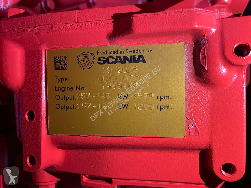 Stavebný stroj Scania DC13 072A - 550 kVA...