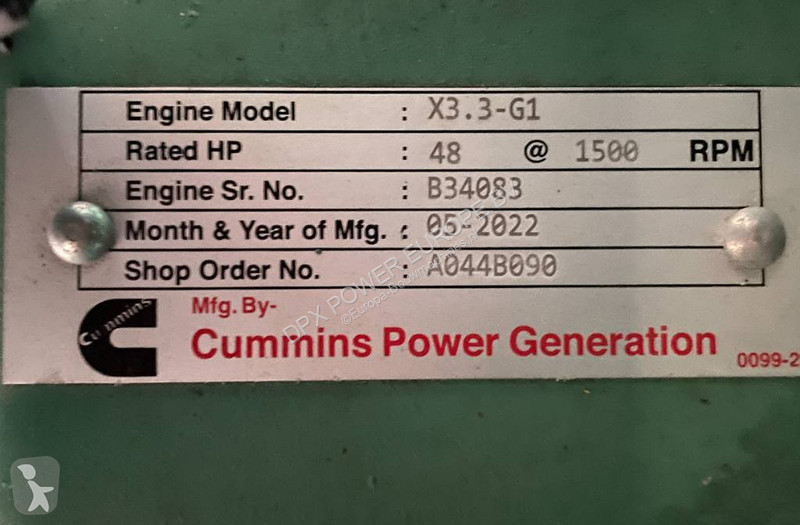 Stavebný stroj Cummins C38D5 - 38 kVA Surplus...