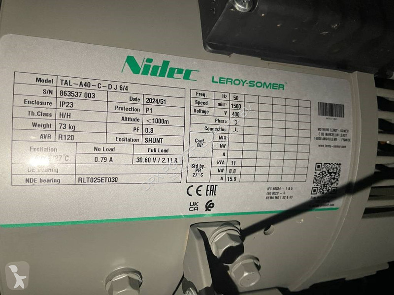 Stavebný stroj Perkins 403D-11G - 11 kVA Used...
