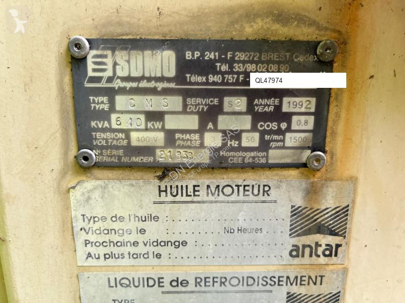 Matériel de chantier SDMO