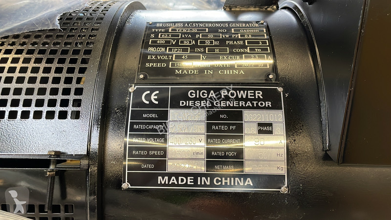 Materiaal voor de bouw  62.5KVA Open generator...