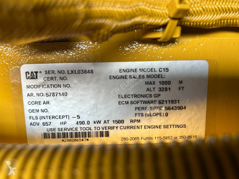 آلة لمواقع البناء Caterpillar DE550E0 - C15 -...