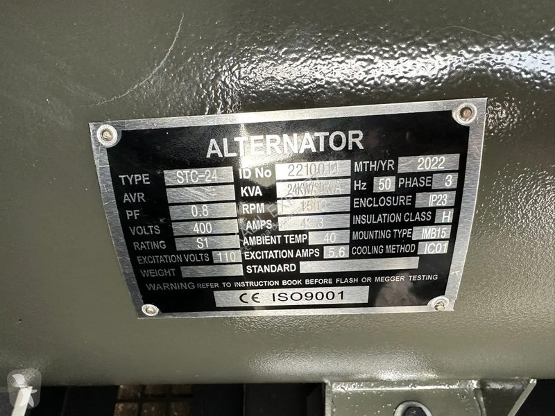 آلة لمواقع البناء Ricardo 30 KVA (24KW) Silent...