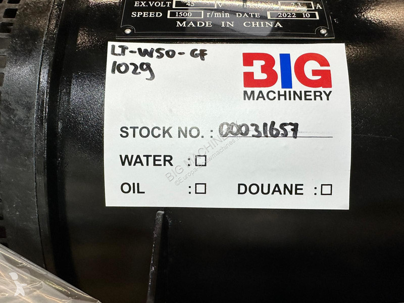Materiaal voor de bouw  62.5KVA Open generator...
