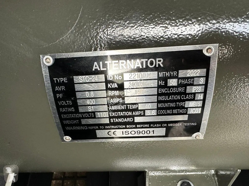 Entreprenørmaskiner Ricardo 30 KVA (24KW)...