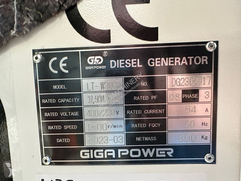 Vägbyggmaterial  37.5KVA Closed Set LT-W30GF
