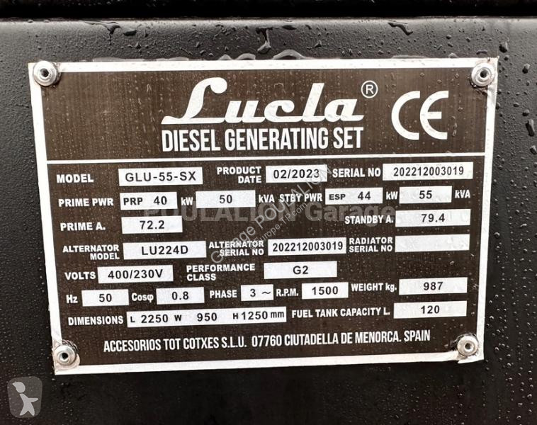 Entreprenørmaskiner Lucla  55 KVA GLU-55-SX