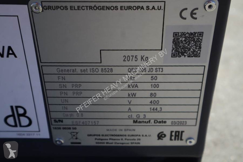 Materiaal voor de bouw Atlas Copco QES 105 JD...