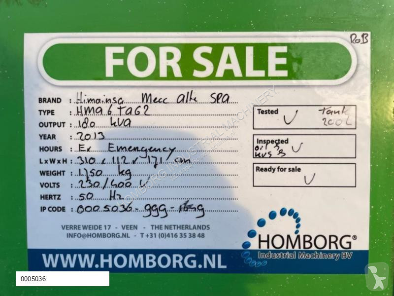 Materiaal voor de bouw Himoinsa HMA6TAG2 Mecc...