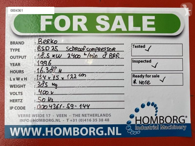 Entreprenørmaskiner  Berko BSD 25 18.5 kW 2400...
