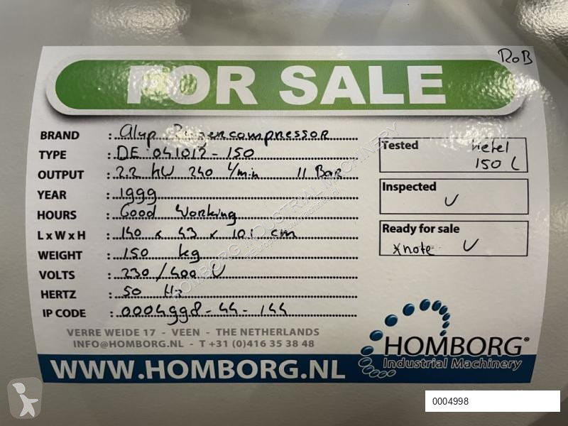 Materiaal voor de bouw Alup Kompressoren 2.2 kW...