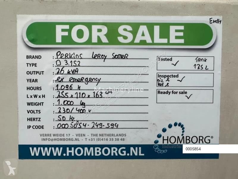 Materiaal voor de bouw Perkins Leroy Somer 26...