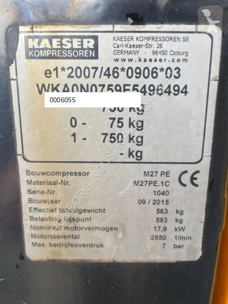 Material de obra Kaeser M27 Kubota 2,7 m3 / min...