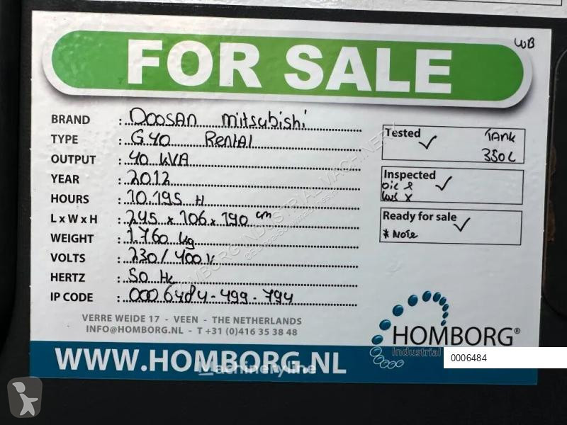Entreprenørmaskiner Doosan G40 Mitsubishi Leroy...