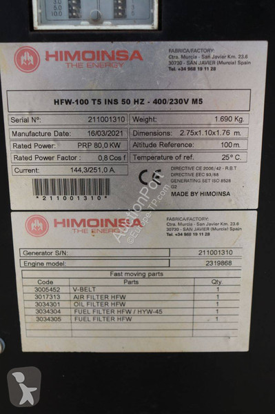 Materiaal voor de bouw Himoinsa HFW 100