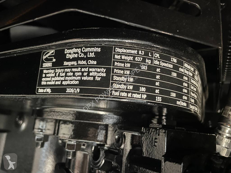 Stavebný stroj Cummins 6CTA8.3-G1 - 200 kVA...
