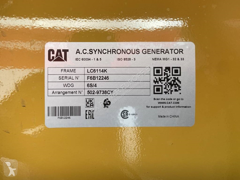 Stavebný stroj Caterpillar XQP550 - Generator...