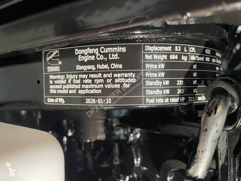 Stavebný stroj Cummins 6CTAA8.3-G9 - 275 kVA...