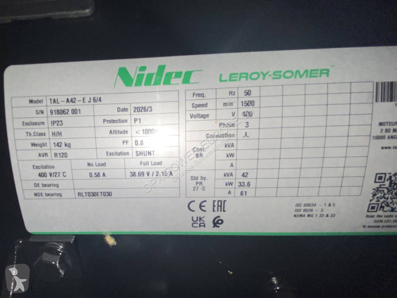 Stavebný stroj Cummins 4BT3.9-G2 - 45 kVA...