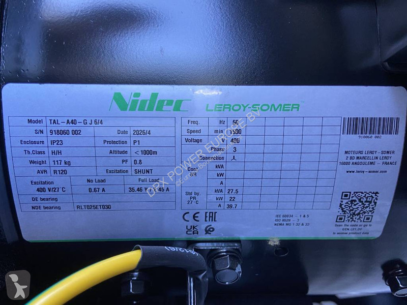 Stavebný stroj Cummins 4B3.9-G2 - 28 kVA...