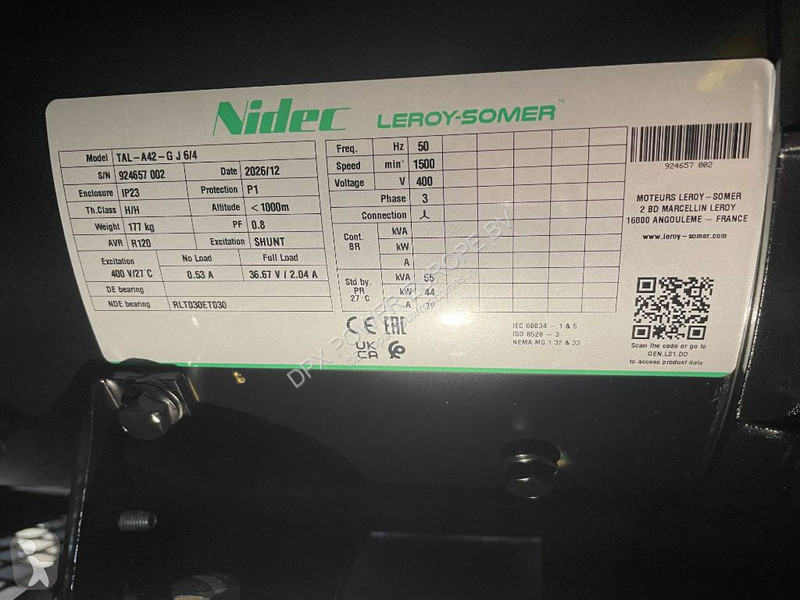 Stavebný stroj Cummins 4BTA3.9-G2 - 55 kVA...