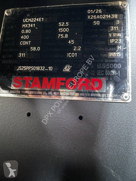 Stavebný stroj Cummins 4BTA3.9-GM47 - 55 kVA...