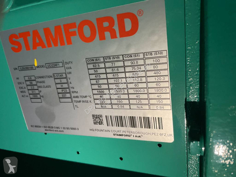 Entreprenørmaskiner Cummins C66D5EQ - 66 kVA...