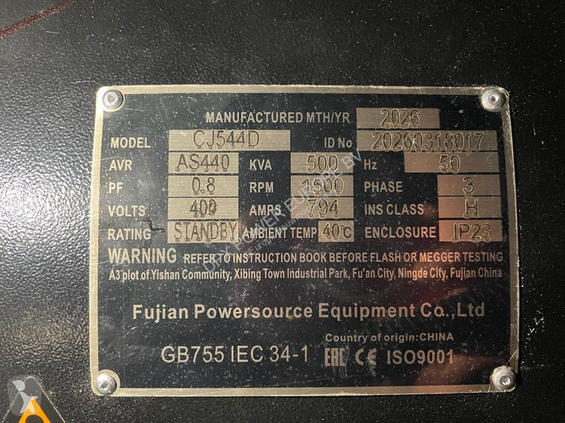 Строительное оборудование  6M21G550/5 - 550 kVA...