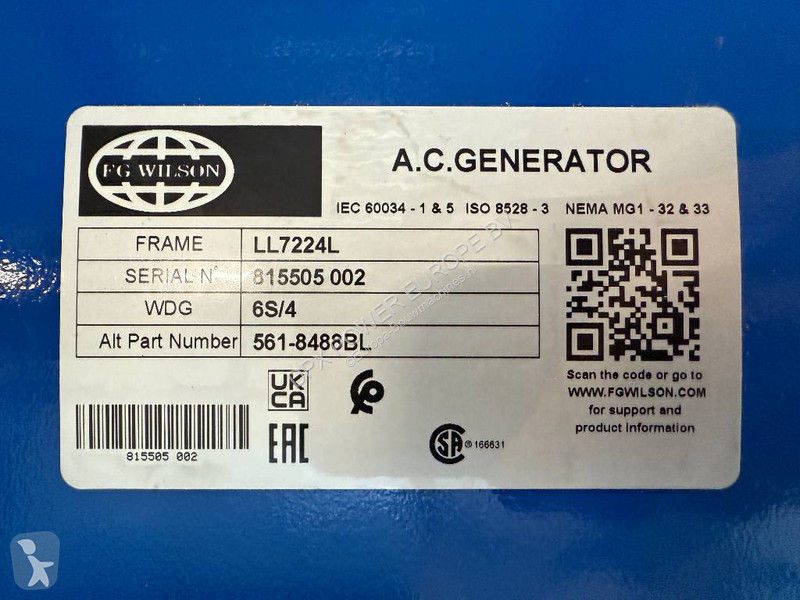 آلة لمواقع البناء FG Wilson P850-1 - 850 kVA...