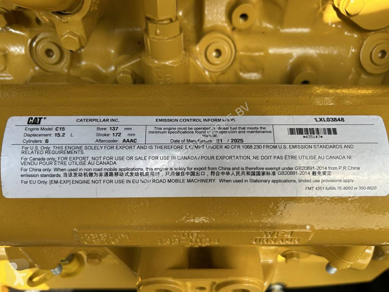 آلة لمواقع البناء Caterpillar DE550E0 - C15 -...