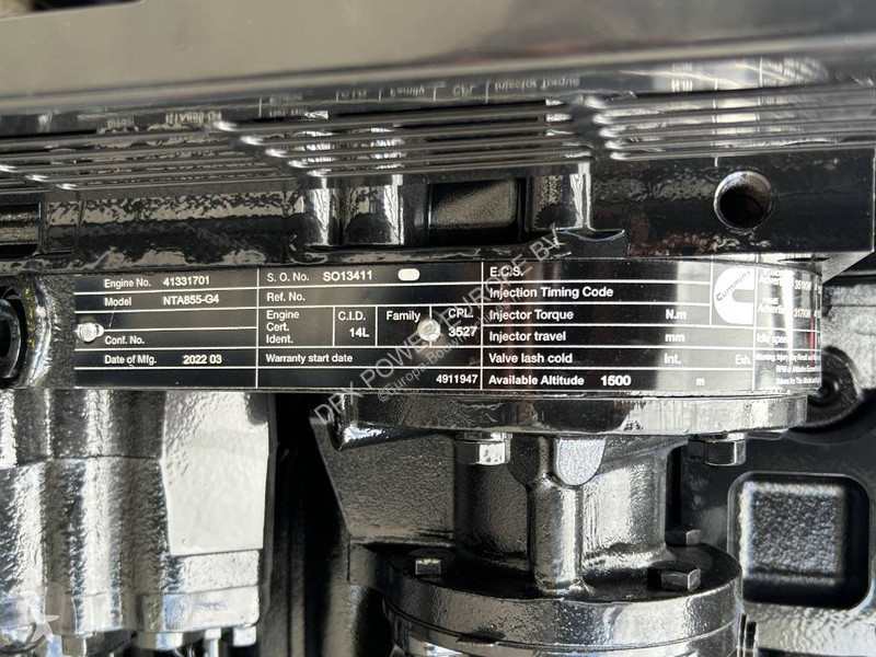 Entreprenørmaskiner Cummins NTA855-G4 - 385 kVA...