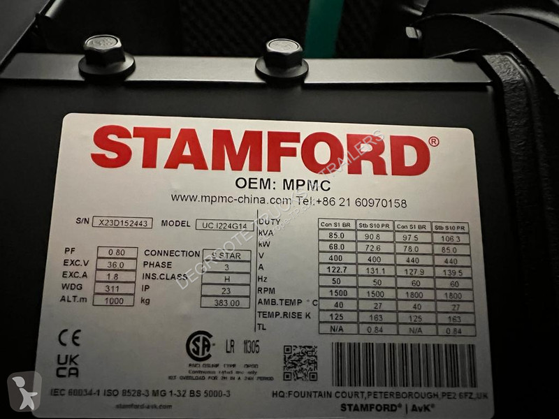 Stavebný stroj  DP-C80SS 80KVA