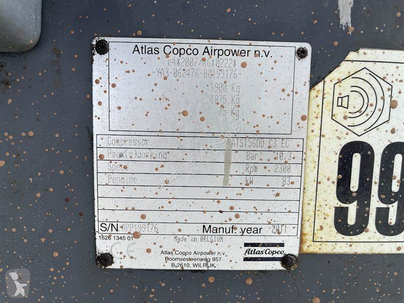 Materiaal voor de bouw Atlas Copco XATS 156 DD - N