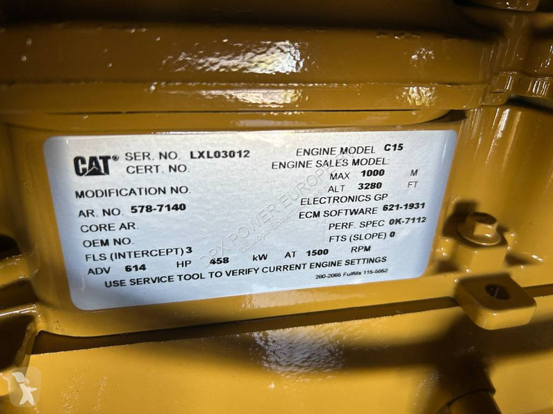 Material de obra Caterpillar DE500E0 - C15 -...